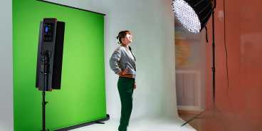 Swit CK-150, Portabler, Roll-Up Green Screen für Chroma Key Effekte